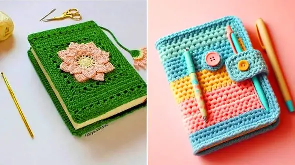 عاشق سبک مینیمال هستید؟ 15 طرح جلد کتاب و دفتر قلاب بافی