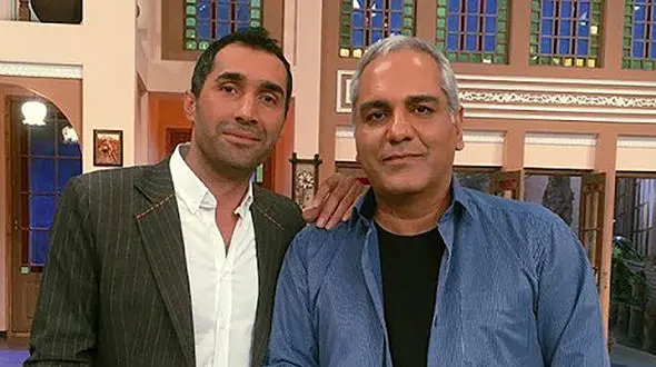 پشت صحنه خنده‌دار از هادی کاظمی و مهران مدیری دو طناز ایرانی