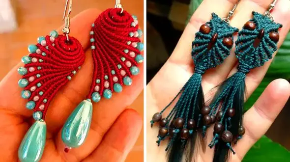 گوشواره مکرومه دست ساز؛ 15 دیزاین خاص برای استایل دخترانه ایرانی