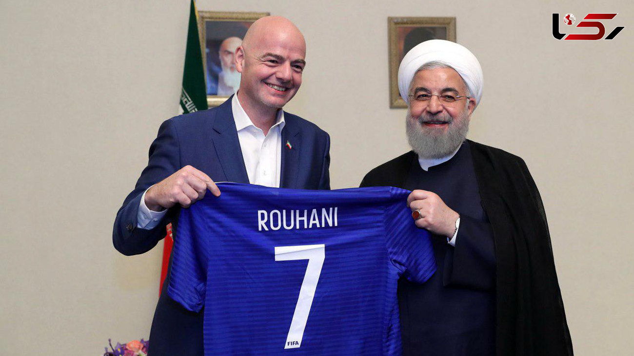 اینفانتینو: روحانی قول داده زنان ایرانی به زودی به ورزشگاه‌ها بروند 