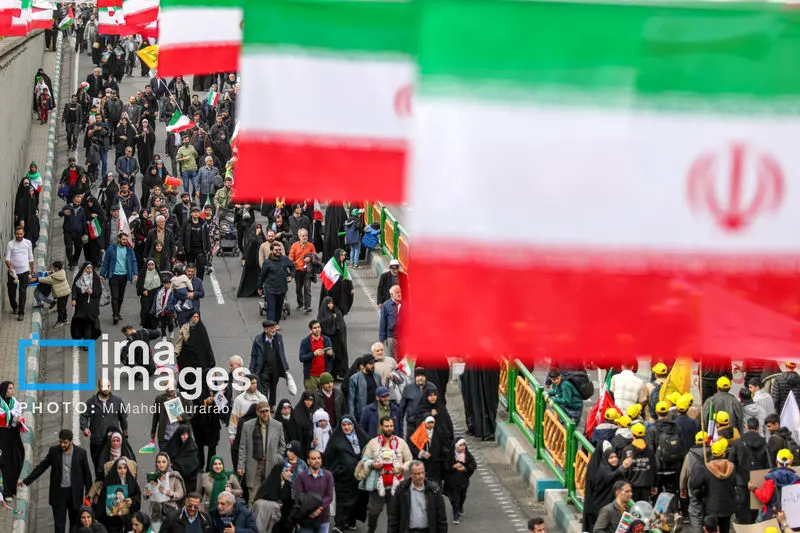 حضور مردم ایران در راهپیماتیی 22 بهمن 1404