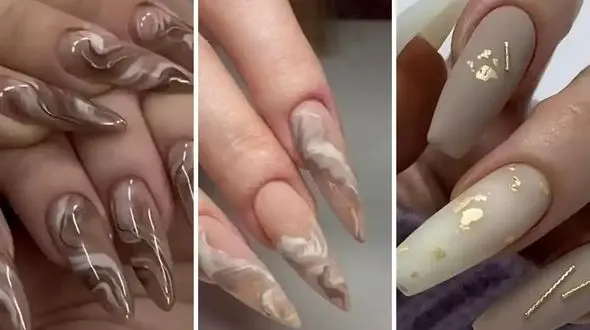 طرح های ناخن رنگ نود؛ شیک ترین ایده های طراحی مینیمال