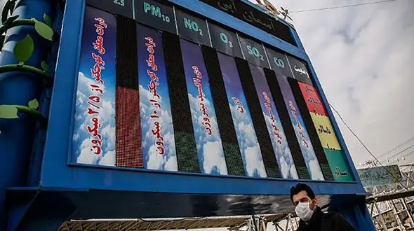  وضعیت قرمز در ۱۲ ایستگاه پایش هوای تهران + جزییات آلودگی هوای تهران