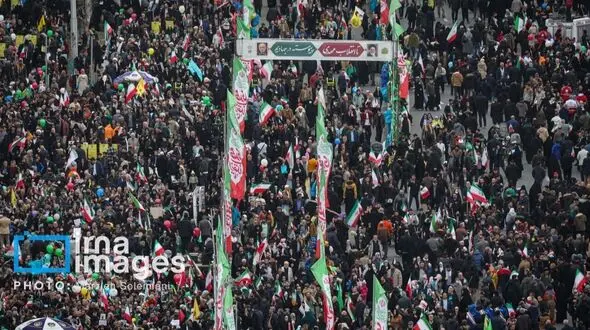 نمایش اقتدار ملی ایران در رسانه های اروپایی با حضور گسترده مردم
