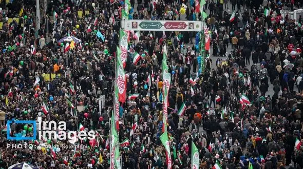 نمایش اقتدار ملی ایران در رسانه های اروپایی با حضور گسترده مردم