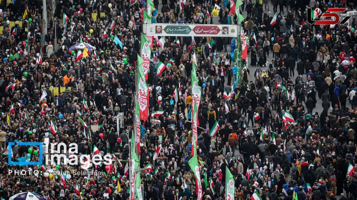 نمایش اقتدار ملی ایران در رسانه های اروپایی با حضور گسترده مردم
