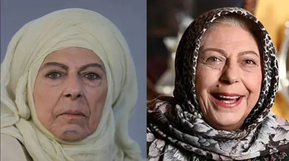 گریم جالب ثریا قاسمی در نقش همسر مشهور پیامبر (ص) در سریال عشق کوفی