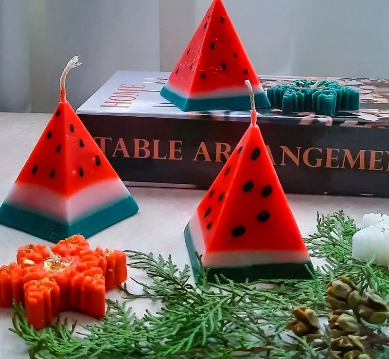 مدل شمع یلدایی | مدل شمع یلدایی جدید ۱۴۰۴ با طرح انار و هندوانه که عروس های باسلیقه عاشقشن!