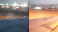 فیلم لحظه انفجار موتور هواپیما کاسپین در فرودگاه مهرآباد