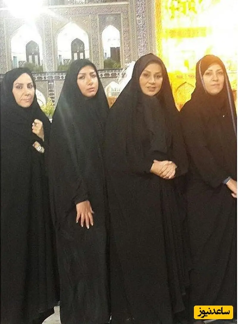 بازیگران در حرم امام رضا
