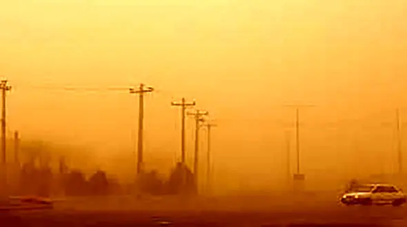 فیلم| توفان شدید گرد و خاک در گنبدکاووس