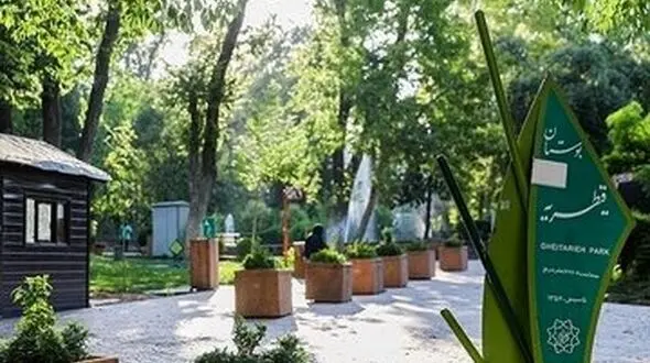 درختان پارک قیطریه را قطع می کنند که در آن مغازه و مسجد بسازند