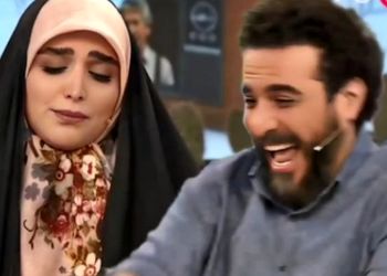 فیلم ذوق و خوشحالی محسن کیایی از ناراحتی مژده لواسانی / خدا را شکر میکنم که تونستم بالاخره گریه شما را در بیارم !