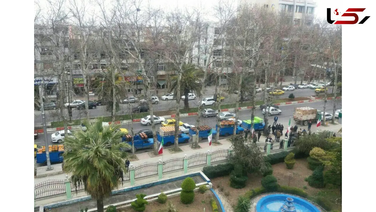  تجمع باغداران مازندارانی  مقابل ساختمان جهاد کشاورزی  
