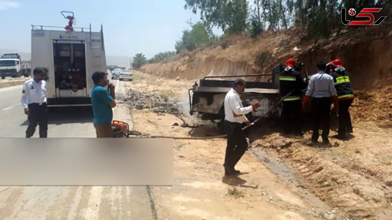 تصاویر وحشتناک از سوختن دلخراش 3 مرد دشتستانی در فاجعه ای مرگبار