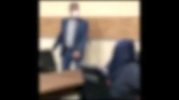 فیلم رقص مدیر پست هرمزگان در جمع  خانم کارمندان + فیلم 