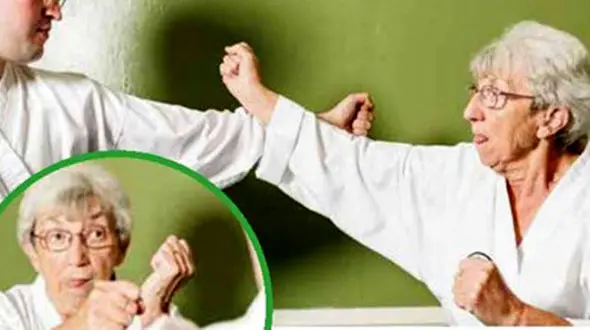 این مادربزرگ کاراته باز است + تصویر