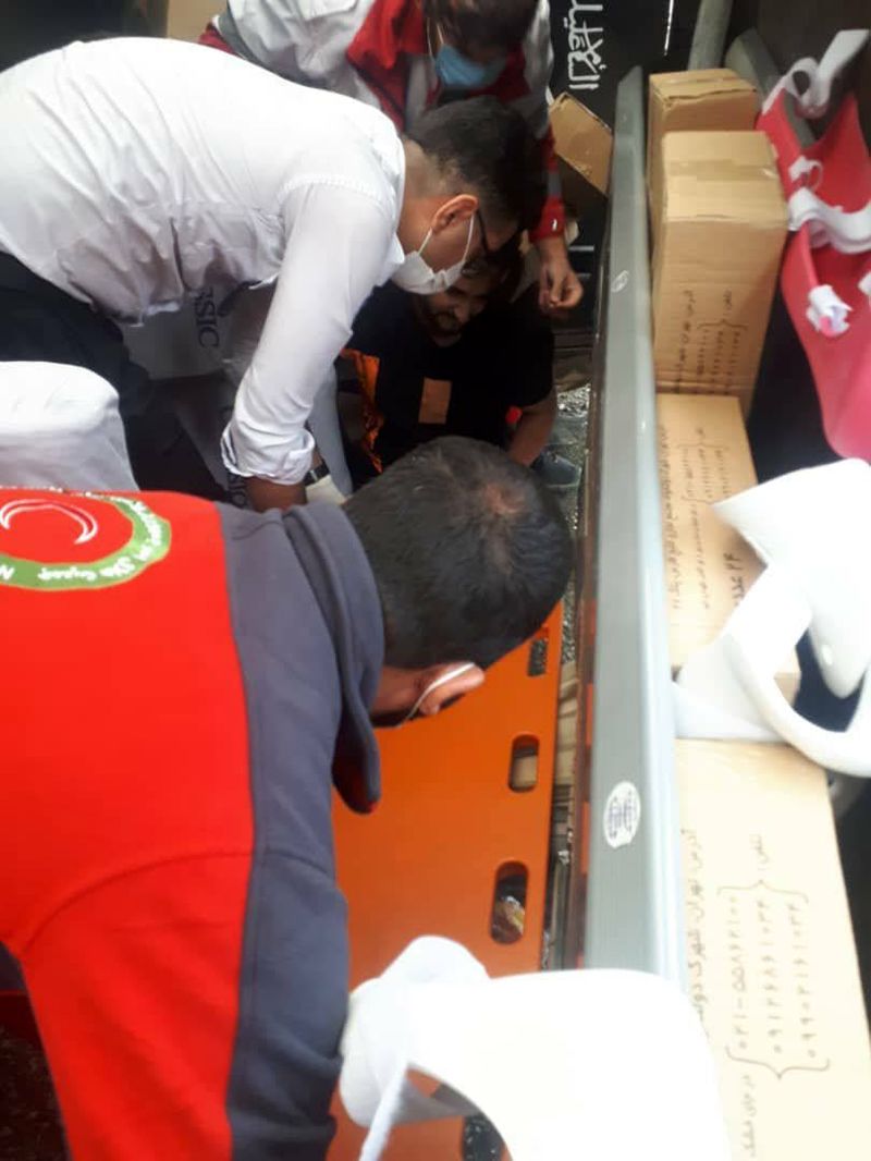 واژگونی اتوبوس در جاده کرمانشاه به بیستون با ۸ مصدوم