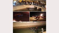 یک کشته در سقوط مرگبار نیسان آبی به کانال آب خمینی شهر + عکس