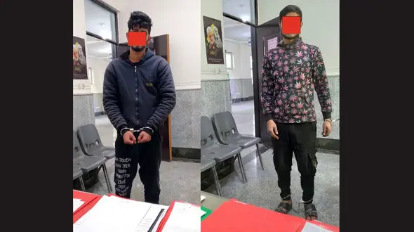 این 2 جوان شیک پوش دزدان موتورسیکلت های آبادانی ها بودند / پلیس فاش کرد + عکس