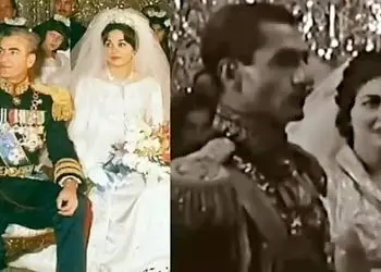 فیلم عروسی / ثریا زن دوم شاه درباره شب عروسی‌اش؛ شاه مرتب دستم را میفشرد و در گوشم حرف میزد ...خوابم می آمد اما ... / مردان سفید مو وقتی کنار شاه بودم ....