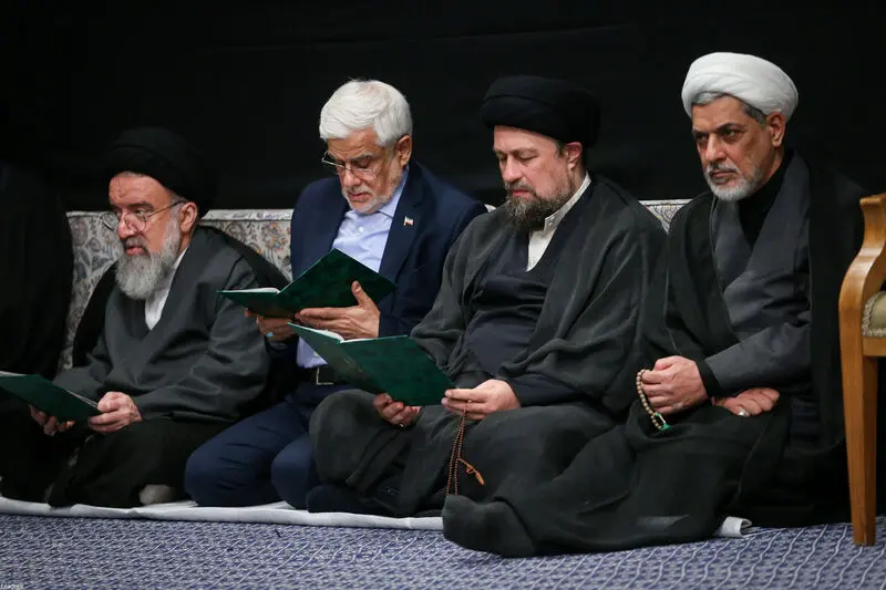 رهبر انقلاب حضرت آیت الله خامنه ای در مراسم بزرگداشت شهدای جنگ تحمیلی اخیر 7-5-1404
