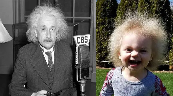 دختربچه‌ای که انیشتین نام گرفت +عکس