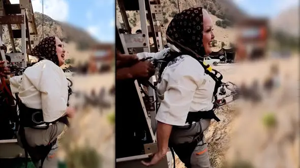 عمه موطلایی روی همه زنان ایرانی را کم کرد + فیلم ناباورانه از شجاعت زن جوان 