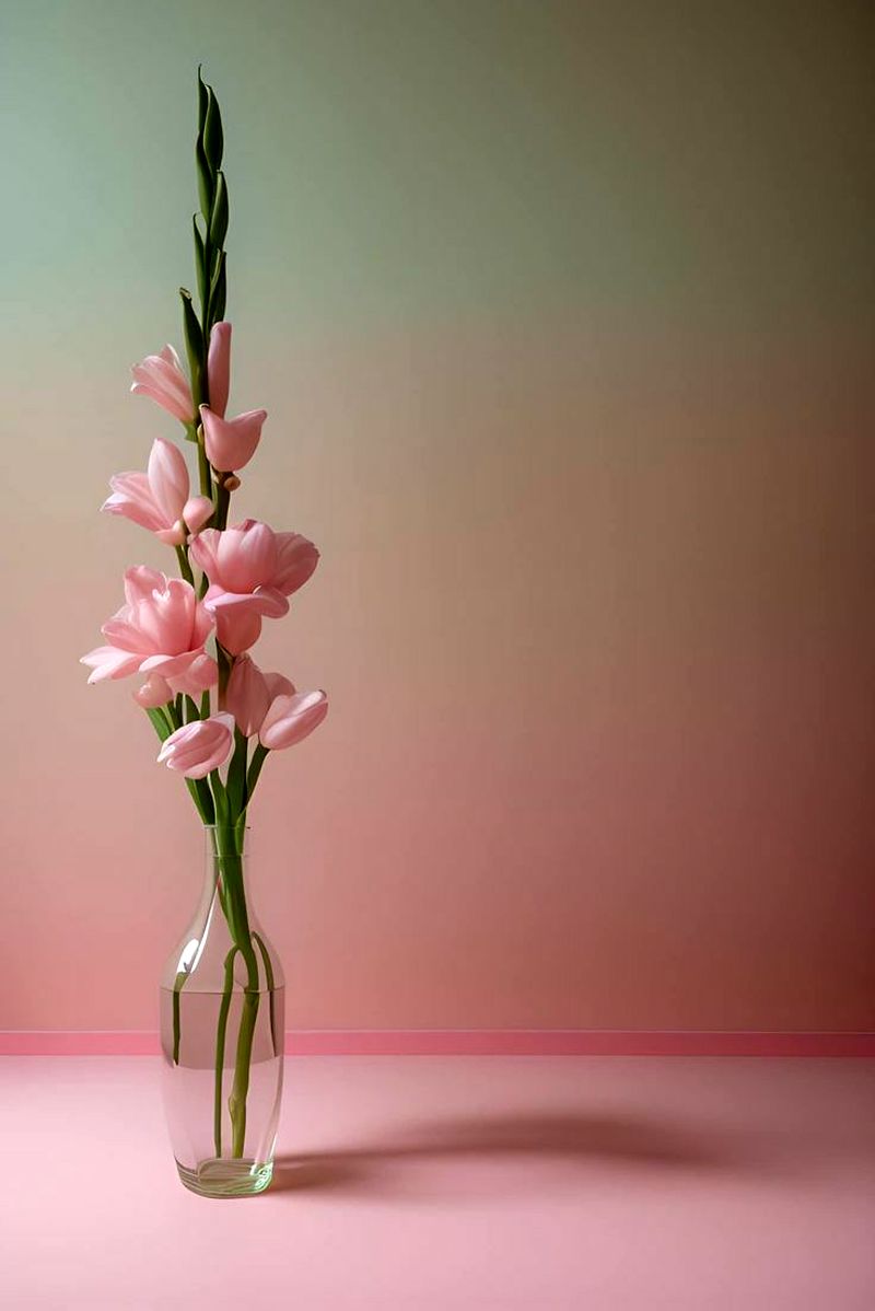 گلدان شیشه ای رومیزی جدید