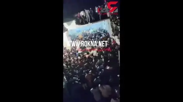 ریزش سقف محل مراسم عزاداری محرم در هند + فیلم