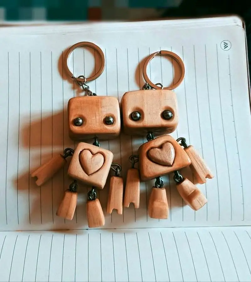 جاکلیدی چوبی دست ساز