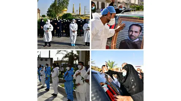 خداحافظی تلخ با پرستار فداکار ماهشهر / کرونا به او رحم نکرد + عکس