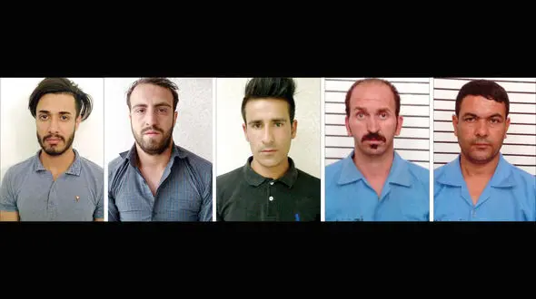 5 مرد زن جوان را به یک باغ بردند و ... / اتهام «افساد فی الارض» برای این 5 مرد +عکس چهره باز