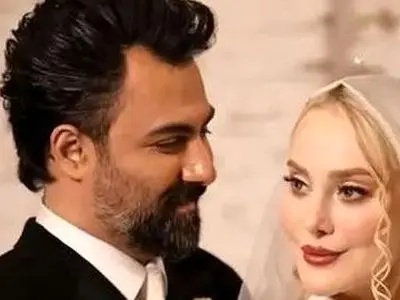 پست جنجالی و عاشقانه بابک انصاری تازه داماد سینمای ایران و همسر آرام جعفری: نیست بر لوح دلم جز الف قامت یار!