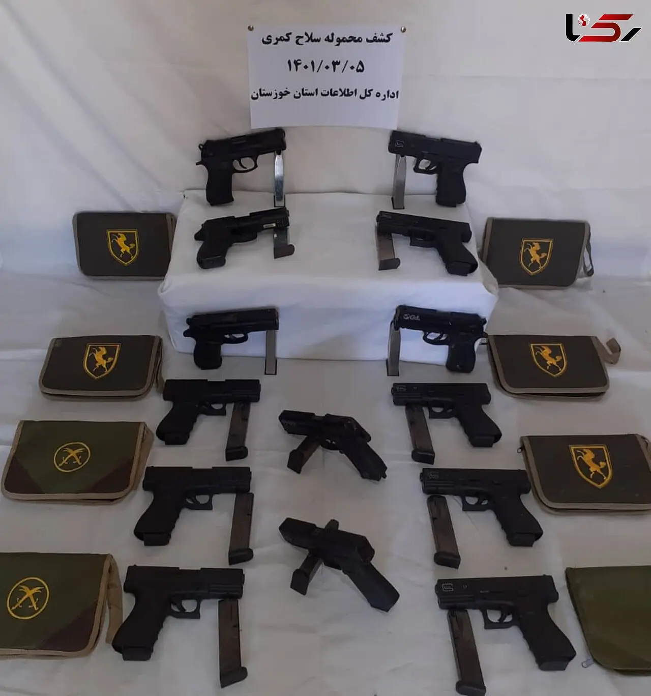 بازداشت 2 قاچاقچی بزرگ اسلحه و مهمات جنگی در خوزستان + عکس
