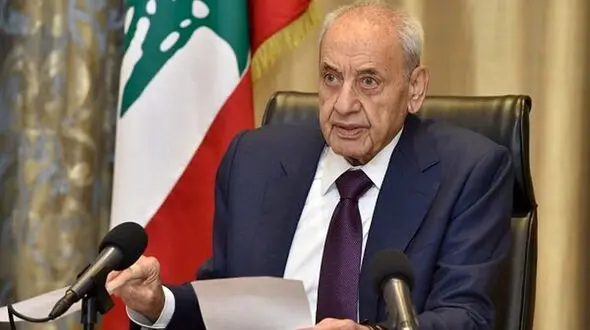 رئیس پارلمان لبنان دریافت پیشنهاد آتش بس را تائید کرد