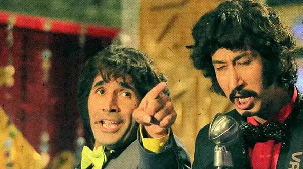 فیلم خنده دارترین سکانس فسیل / خوانندگی هادی کاظمی و بهرام افشاری کولاک کرد !