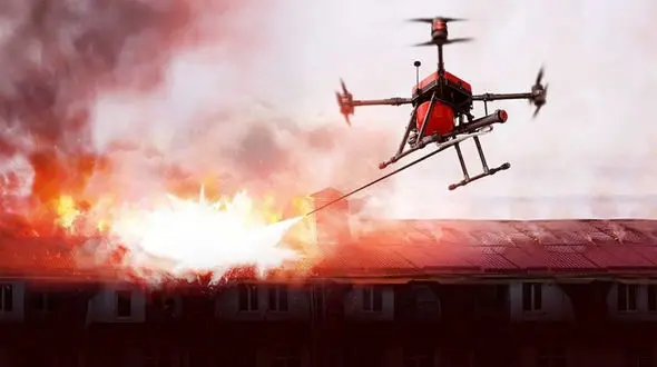 فیلم رونمایی چین از سیستم فوق‌پیشرفته پهپاد آتش‌نشانی
