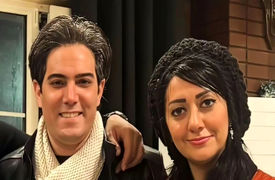 فیلم / حال خوشِ امیرعلی نبویان در کنار همسرش در کنسرت معین زندی ! / جذابترین زوج ایرانی در اوج عشق !