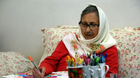 مادربزرگ ۸۴ ساله نقاش شد!