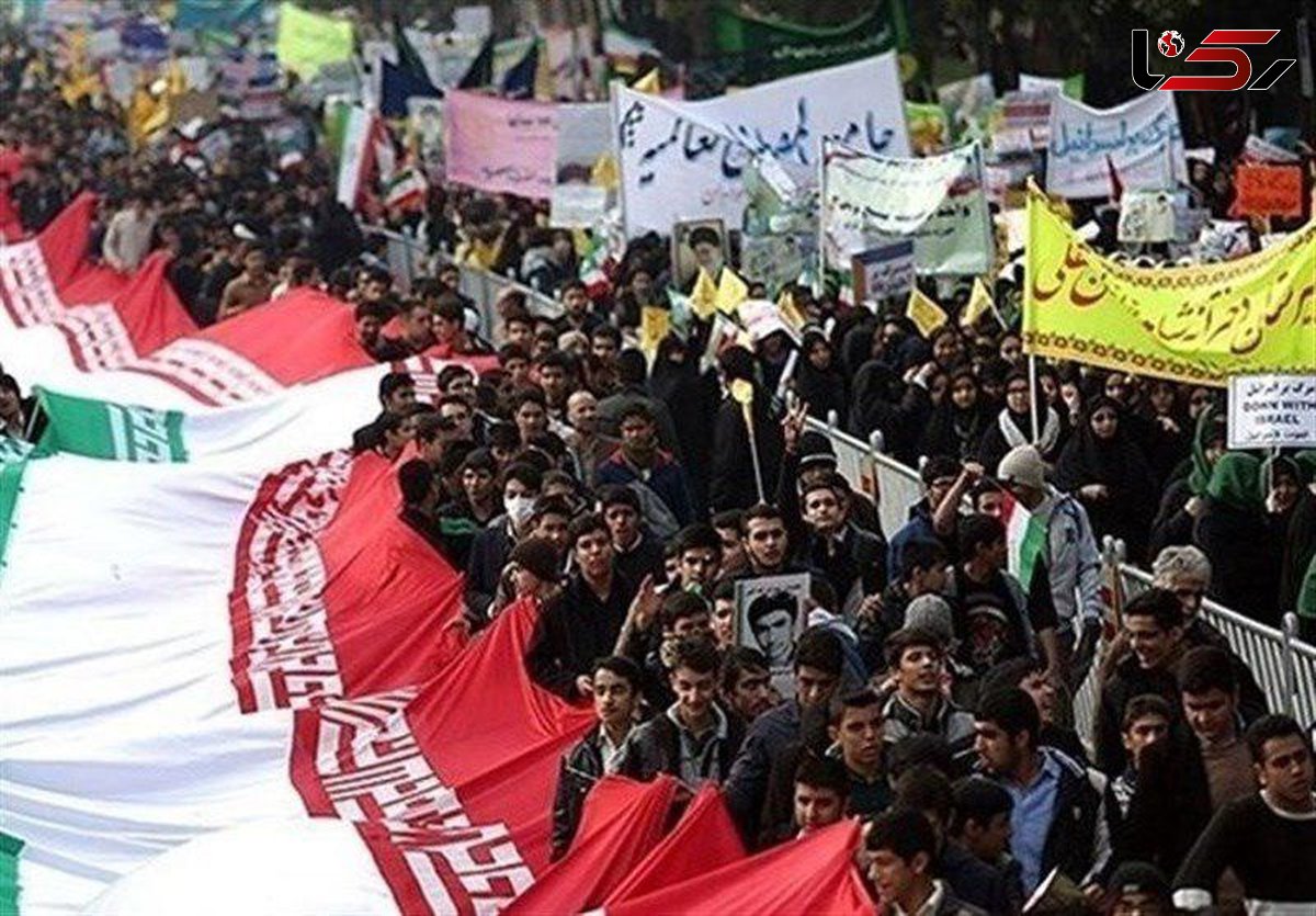 مراسم راهپیمایی 13آبان دقایقی دیگر آغاز می‌شود