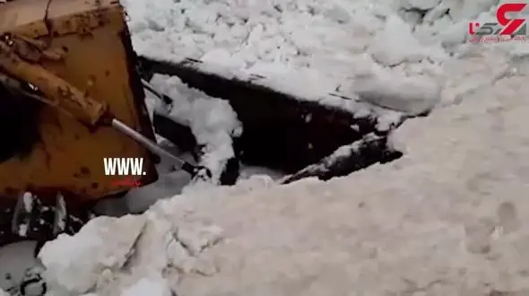 ارتفاع ۶ متری برف در گردنه «تته» در دومین ماه بهار+ فیلم