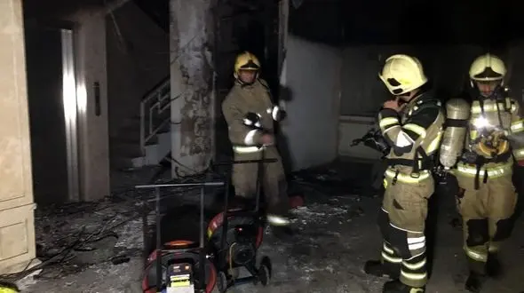 پاساژ قائم تجریش آتش گرفت + فیلم و عکس