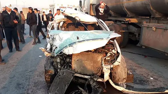 فیلم وحشتناک از تصادف مرگبار تریلر در کمربندی بومهن