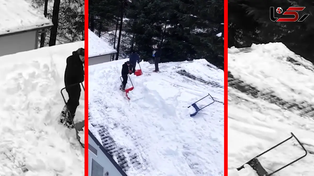 فیلم دفن خودروها زیر برف سنگین در آلاسکا