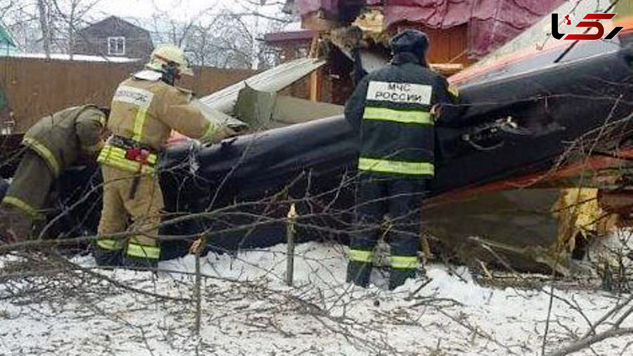 عکس مرگبار سقوط هواپیما در مسکو + عکس