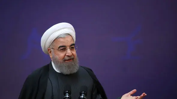 حضور حسن روحانی در دانشگاه تهران