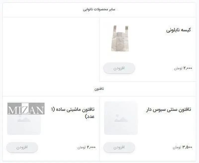 قیمت نان