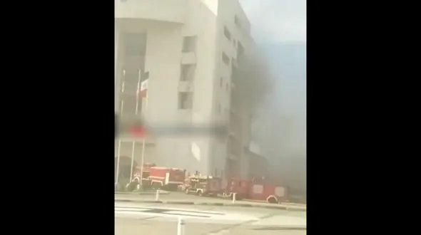 شهرداری رشت آتش گرفت + فیلم