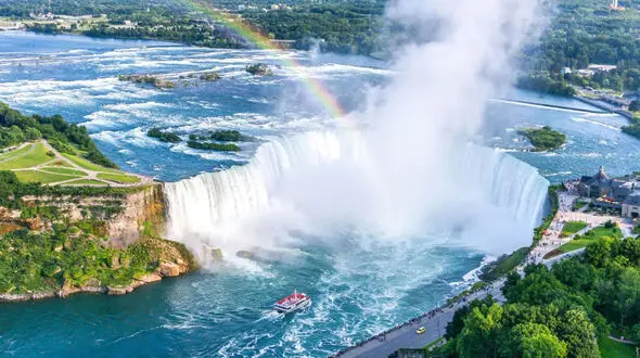 ببینید / نمایی متفاوت و زیبا از آبشار باشکوه نیاگارا + فیلم 